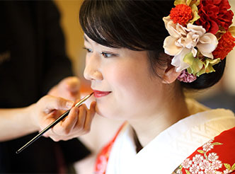 撮影後料亭での会席料理でお祝い